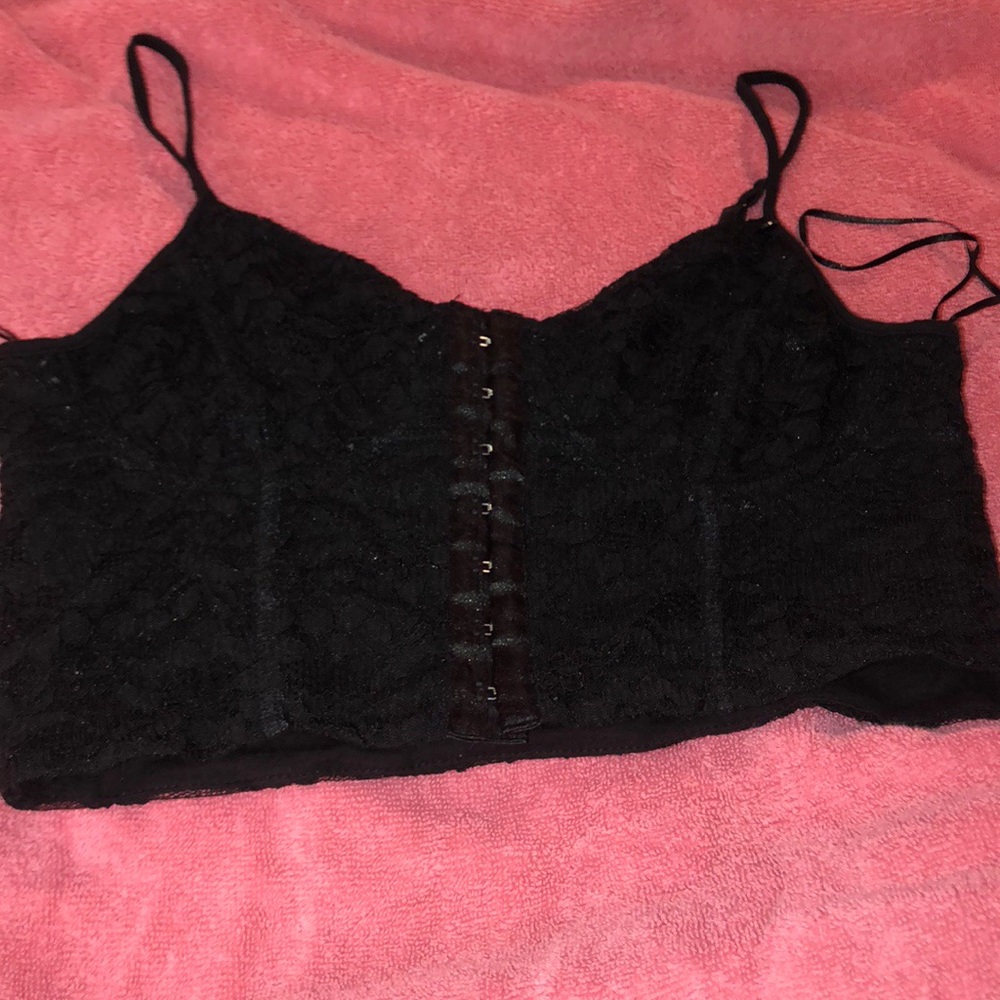 Black crop top
